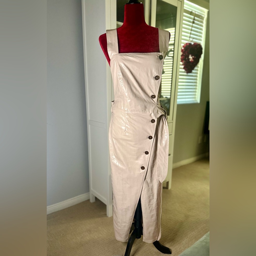 Nanushka Beige Button-Down Dress